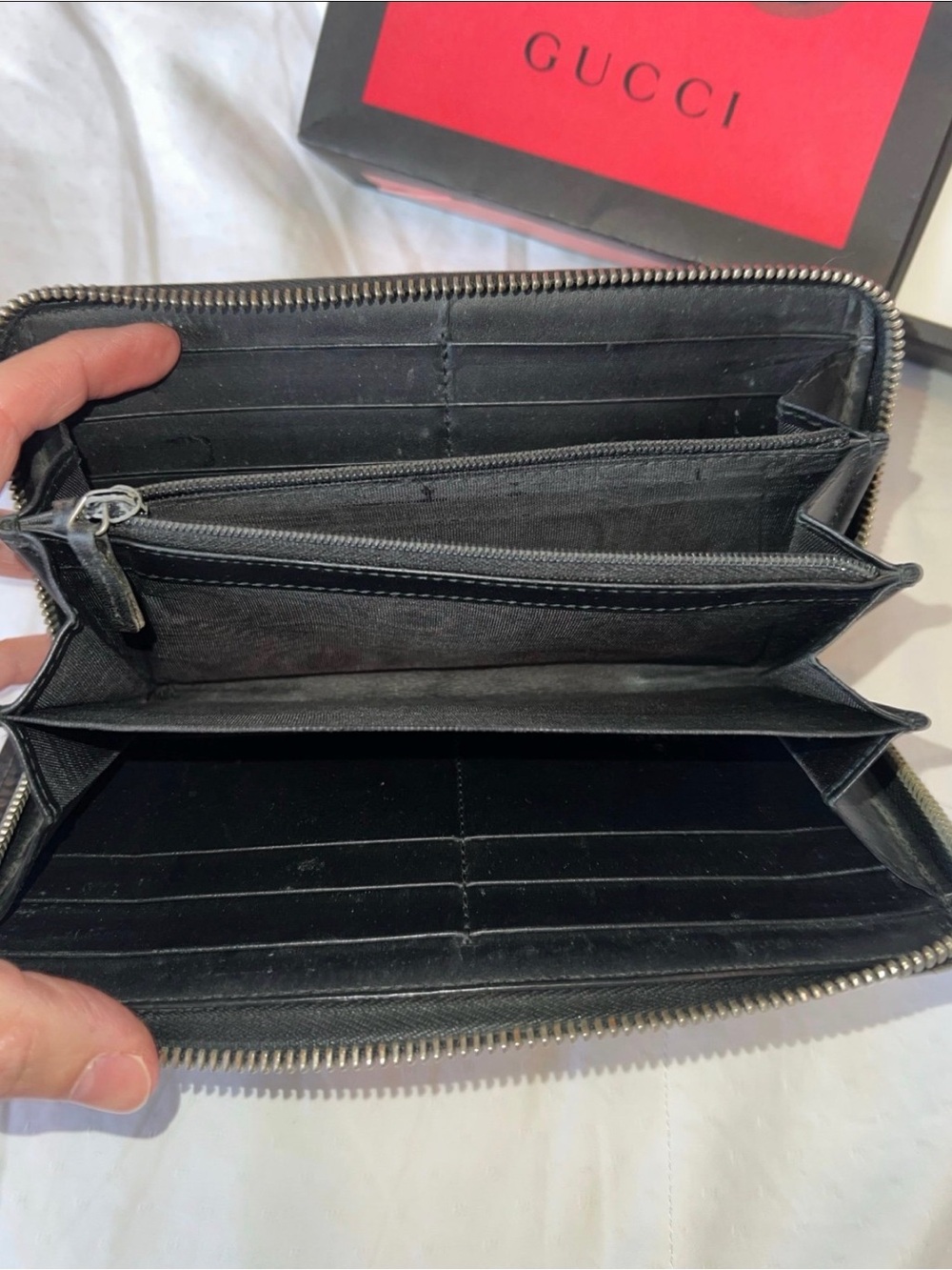 Gucci GG Supreme King snake Zip Wallet - Picture 5 of 10